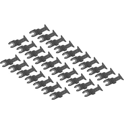 27 lames de scie oscillante de 44 mm en acier à haute teneur en carbone, lames droites pour la coupe et le polissage (1/5)