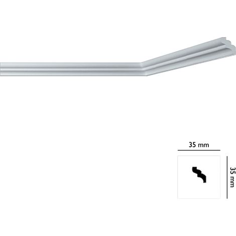 CORNICE DECORATIVA PER SOFFITTO mod. I735 - mm 35 x  35- 105 pezzi  - BOVELACCI