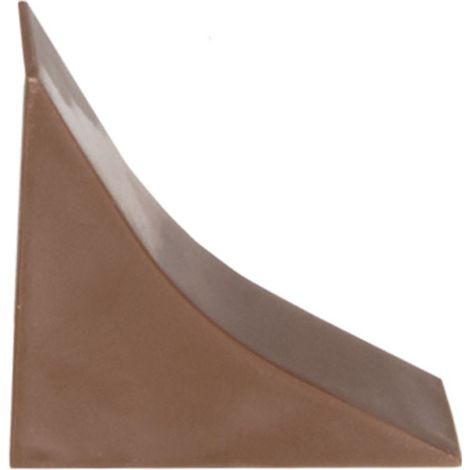 HOLZBRINK Embout finition pour profil d’étanchéité pour plan de travail, finition du profil, Noyer foncé PVC 23x23 mm, 1 pc