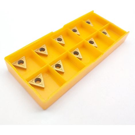 Applicable Inserts de carbure de 10 pcs CNC Lame d'insertion de Tour TCMT110204 US735 pour la Demi-Finition en Acier (1/5)