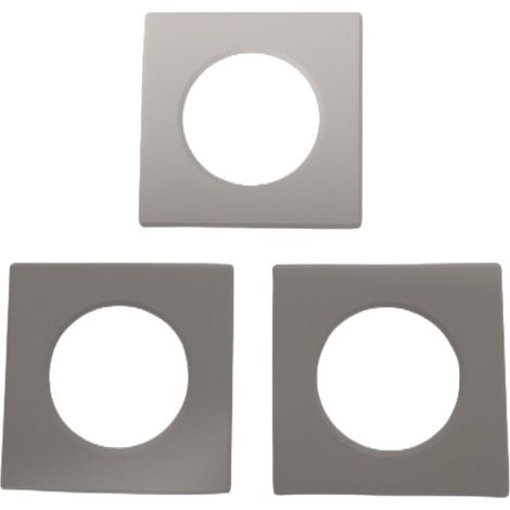 3 Pezzi Coperchi Quadrati Bianco Per Faretti Led FP8705W
