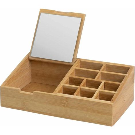 Kosmetik-Organizer mit Spiegel, 25 x 13 x 8 cm