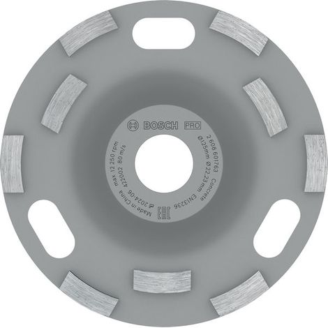Bosch Diamond PRO Concrete Grinding Head 50 x 125mm 22.23mm 2608601763