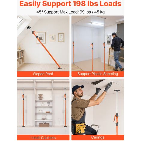 Étai de Soutien Télescopique 125-291 cm Poteau de Support (1/5)