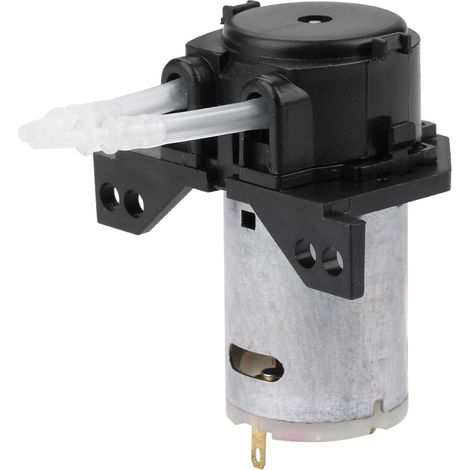 Dosing Pump DIY Peristaltic Tube Head For Aquarium Lab Chemical Analysis (black 24v 24)