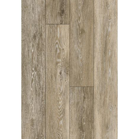 Mexen Shreveport échantillon de panneaux vinyles 1240 x 182 mm SPC 6,5 mm, sous-couche IXPE 1,5 mm, 4 V-Fuge, Chêne - F1111-S (1/2)