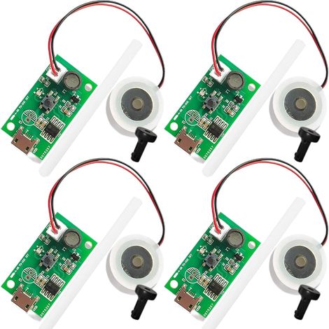 Lot de 4 brumisateurs à ultrasons 20 mm Vaporisateur - Plaque de film - Accessoire - Humidificateur - Joint en caoutchouc avec minuteur - Accessoires humidificateur (1/5)