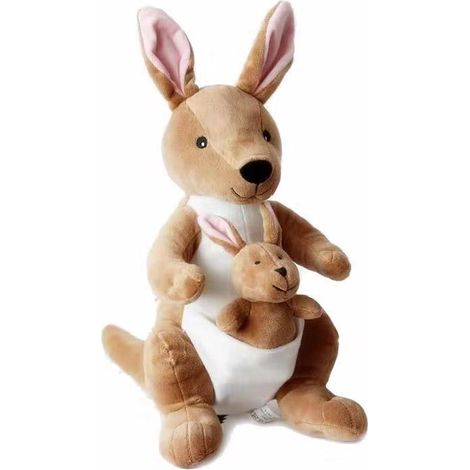 Peluche kangourou maman et fils, idée cadeau mignonne, 38 cm (1/5)