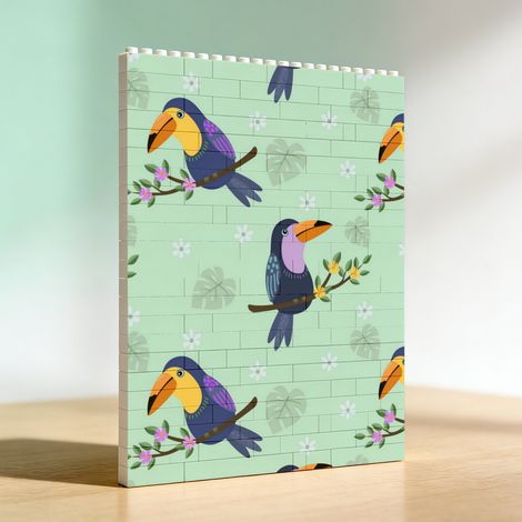 Cadre décoratif créatif DIY en briques de construction, cadeau idéal (1/5)
