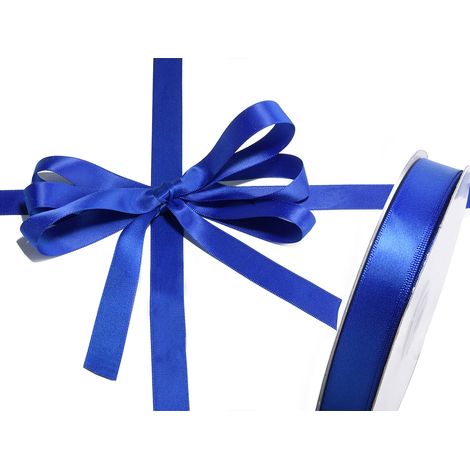 Nastro doppio raso color blu royal, mm 15 x 50 m