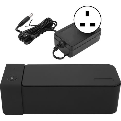 Ultraschallreiniger 50 kHz, Schwarz, 600 ml, für Schmuck und Brillen, 15 W, UK-Stecker, 220 V Wechselstrom, Modell MK186