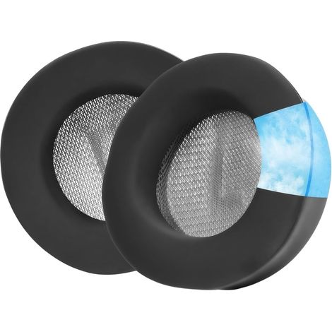 Coussinets d'oreille en soie glacée de qualité supérieure pour casque de jeu, doux et rafraîchissant, confort longue durée, coussinets fins en gel de glace, réduction du bruit facile (1/5)