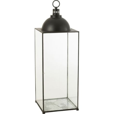 Lanterne Design en Verre "Hagrid" 121cm Noir (1/4)