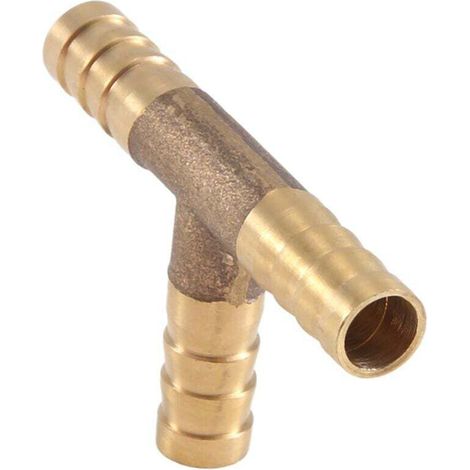 Connexion T 8Mm Pour Tuyau Carburant Air Gaz Eau Raccord Universel