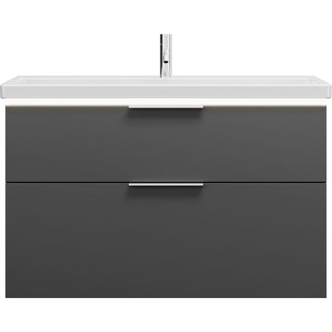 burgbad Eqio lavabo en céramique avec meuble sous-lavabo et