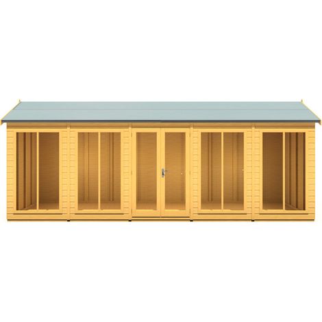 Mayfield 20 x 6 Summerhouse - Wood - L179 x W595 x H240.9 cm (1/5)