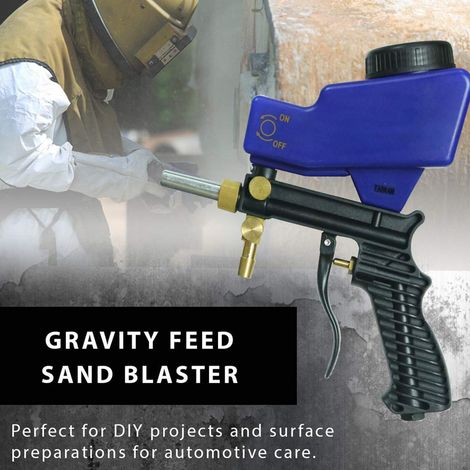 Pistolet de sablage antirouille pneumatique à gravité, protection contre la corrosion, modèle portable pour décapage à air (1/5)