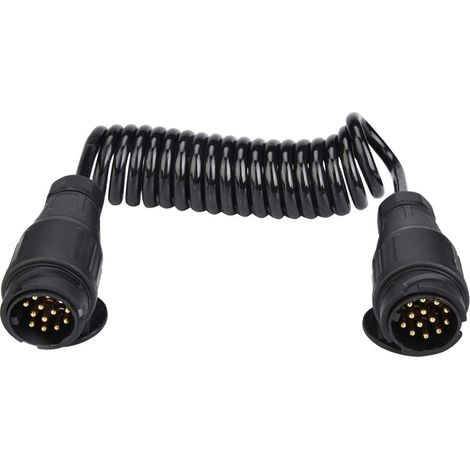 Adaptateur Prise Remorque 13 Broches - Connecteur Câblage Ressort - Pour Caravane et Remorque - 12 x 6 x 5 cm - 605 g