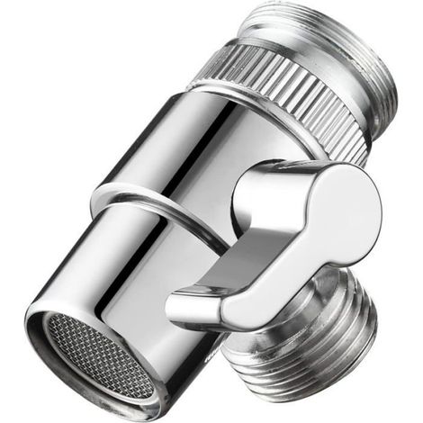 Diverter - Acier Inoxydable SUS304 - Chrome - Pour Évier Cuisine Salle De Bain - M22 M24 - 1 Pièce (1/4)