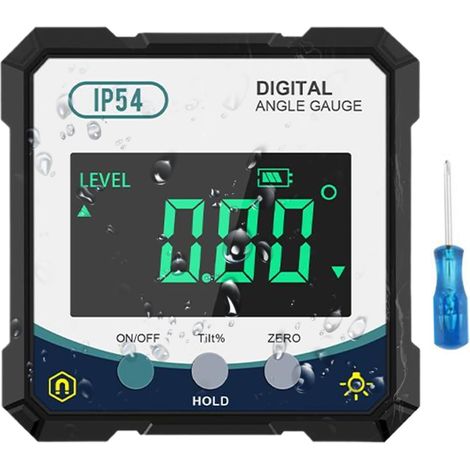 CCYKXA Digitaler Neigungsmesser, elektronischer Winkelmesser, Winkelmesser mit großem Messbereich für Holz-, Metall- und Holzbearbeitung (1/5)