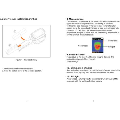 Caméra thermique portable professionnelle, thermomètre infrarouge, imageur thermique IR, appareil d'imagerie infrarouge