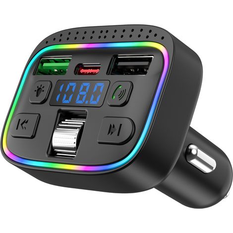 New Car Bluetooth MP3 Car Charger Bluetooth Receiver Car FM Transmitter Car Phone (1/3)