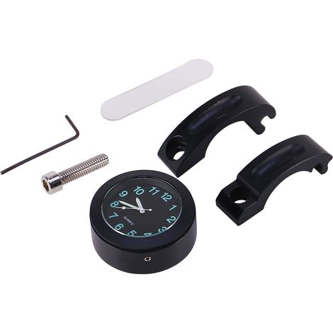 Universelle, wasserdichte, leuchtende Motorrad-Lenkeruhr (7/8-1 Zoll), Neon-Stundenzähler (1/5)