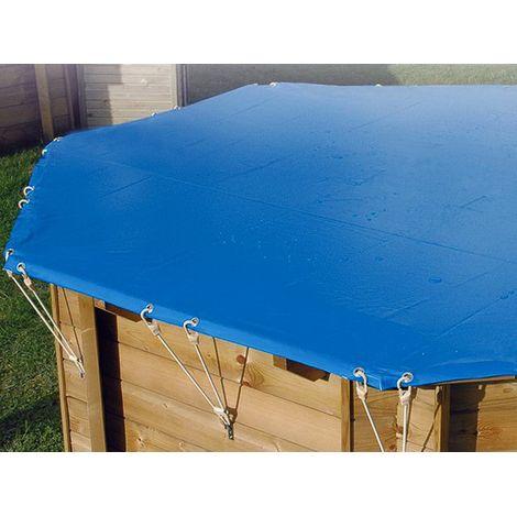 Bâche hiver pour piscine bois Azura 4,00 x 2,00 m - Ubbink (1/5)