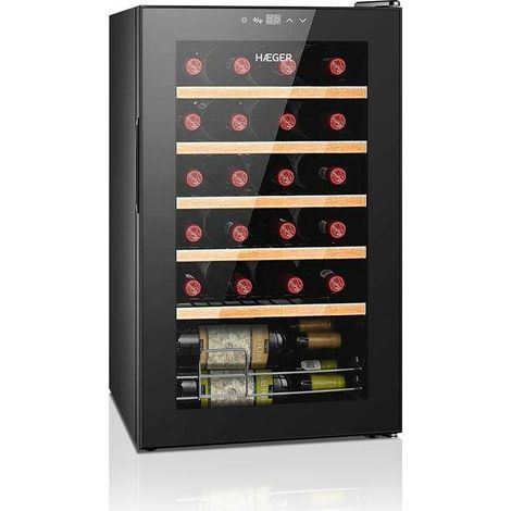 HAEGER Vinoteca Chateaux 24-24 Bottiglie, luce interna, 6º C - 20º C, Silenzioso, Touch panel de de control (1/3)