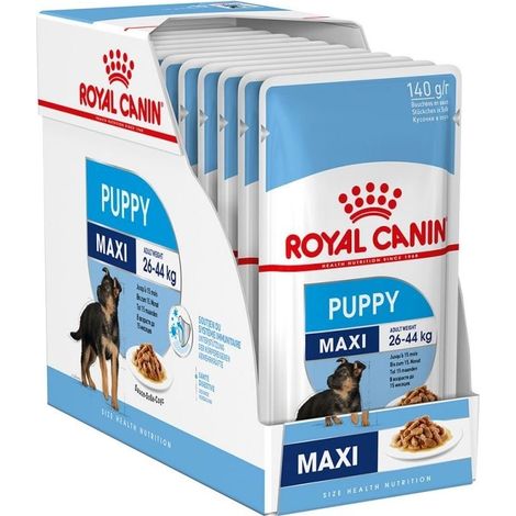 Royal Canin Maxi Puppy in Gravy 10 × 140 g (1/2)