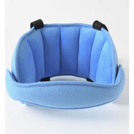 Reposacabezas para coche, cinturón de seguridad para asiento de coche, reposacabezas ajustable para asiento infantil, reposacabezas suave y cómodo para asiento de coche - Azul