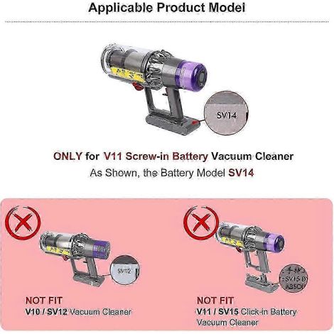 Ensemble interrupteur à gâchette renforcé pour aspirateur Dyson V11 SV14, bouton d'alimentation de remplacement amélioré, Happy H SZRH