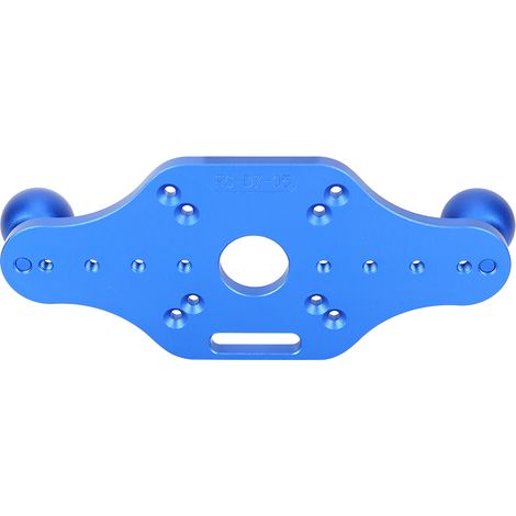 Plaque inférieure en alliage d'aluminium pour machine à rogner FS-DZ-05, base électrique pour le fraisage et le rognage du bois, fente bleue (1/5)