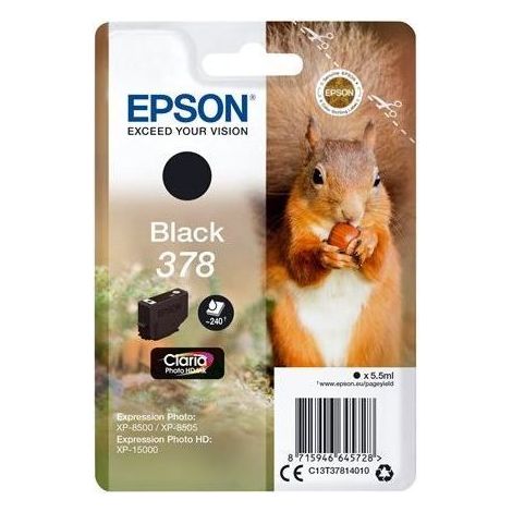 Epson Squirrel C13T37814020 Druckerpatrone 1 Stück(e) Original Standardertrag Schwarz (1/3)