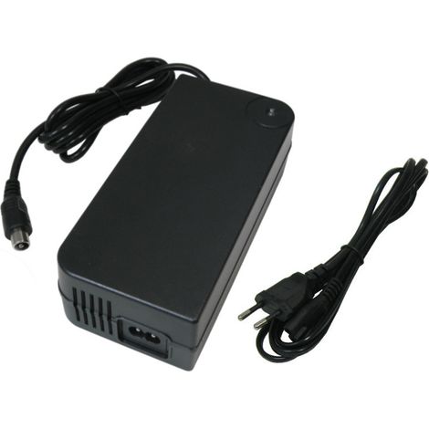 Trade-Shop Netzteil Ladegerät Ladekabel 29,4V 4A für 24V Akkus mit 10,45mm x 8,50mm 1Pin-Anschluss Stecker für E-Bike Elektrofahrrad Pedelec Elektro Fahrrad Akkus Hagebaumarkt