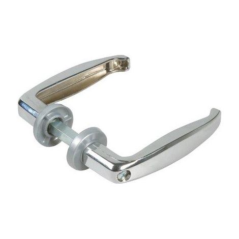 MANIGLIE X PORTA METALLO - ZAMA CROMATA VITE IN TESTA MM 25/33 Q8- 10 pezzi