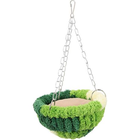 Nid d'oiseau, lit d'hiver chaud et douillet pour oiseaux, hamac suspendu pour perroquets, aras, perruches ondulées, calopsittes, conures (1/3)