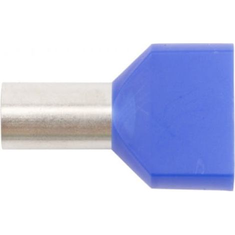 Guaina terminale isolata per cavi HI 2X16/14 DIN blu E08KH-02020103001 (50 pezzi)