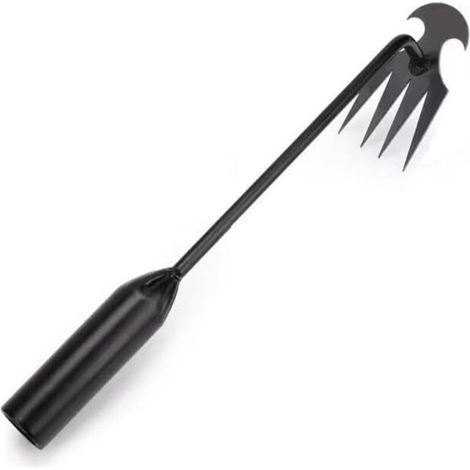 Lntyq Outil de Jardinage, Désherbeur à Main Outils, Desherbeur Manuel Inoxydable, Extracteur de Désherbage, Arrache Mauvaise Herbes Jardinage, pour Enlever Racines Mauvaises Herbes (1/5)