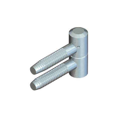 Stecker zum Anschrauben für Oberlicht MONIN - Nicht abschließbar - Stahl verzinkt weiß - 40x13 mm - 6340-651550