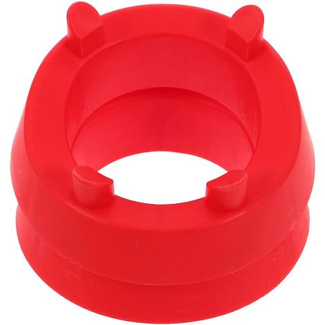 Lot de 2 supports de tees de football et de rugby en plastique rouge, pour l'entraînement au football et au rugby. (1/4)