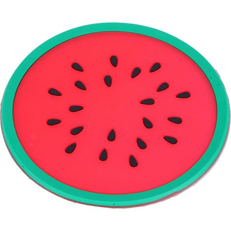 Dessous de verre en silicone en forme de pastèque, set de table (1/5)