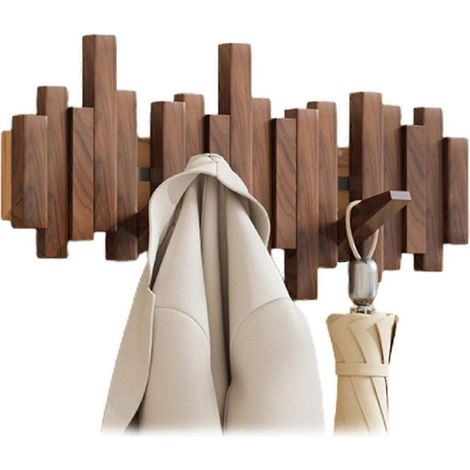 Support mural en bois pour piano, multifonctionnel et pliable, idéal pour la décoration de votre chambre - Noyer noir parfait (1/5)
