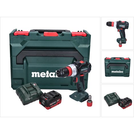Metabo BS 18 LT BL Q Perceuse-visseuse sans fil 18 V 75 Nm Brushless + 1x batterie 10,0 Ah + chargeur + metaBOX
