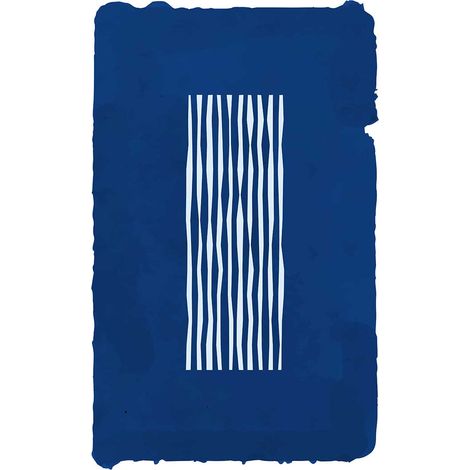 Tableau Bleu de Santorin - 50x80cm - made in France (1/5)