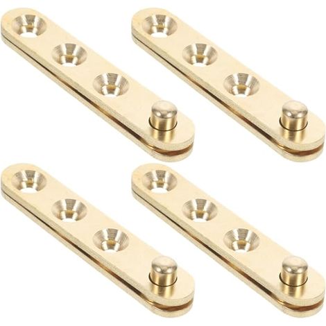 Charnière Pivot Cachée Universelle 8 Pièces Hinge Accessoires De Quincaillerie De Porte Pour Porte De Meuble Rotation Large Adaptée Bois Fer Et Verre (1/5)