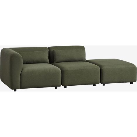 Divano componibile angolare in 2 pezzi con pouf Fogler SKLUM            