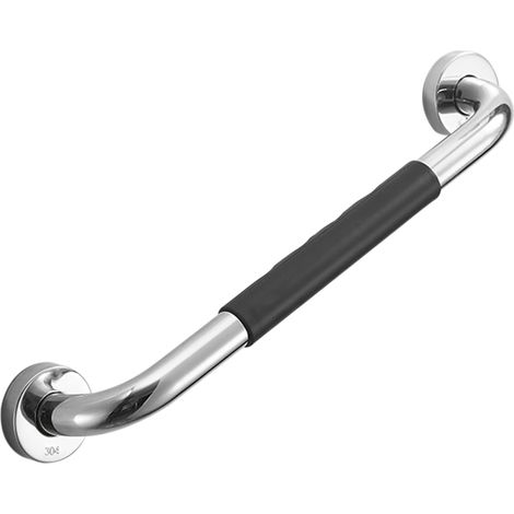 Barras de apoyo para baño, aptas para inodoros, duchas o bañeras. Barra de equilibrio de acero inoxidable con agarres de goma antideslizantes. (1/5)