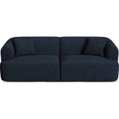 Canapé modulable 3 places en tissu structurel bleu roi (1/5)