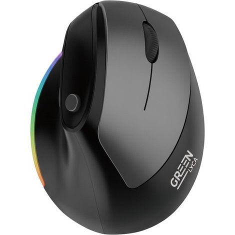 Souris ergonomique sans fil Lyca Black Premium - Longue autonomie - Plug and Play